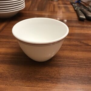 Corning milk white‎ Ruby resturant ware 3 1/2 inch bowl